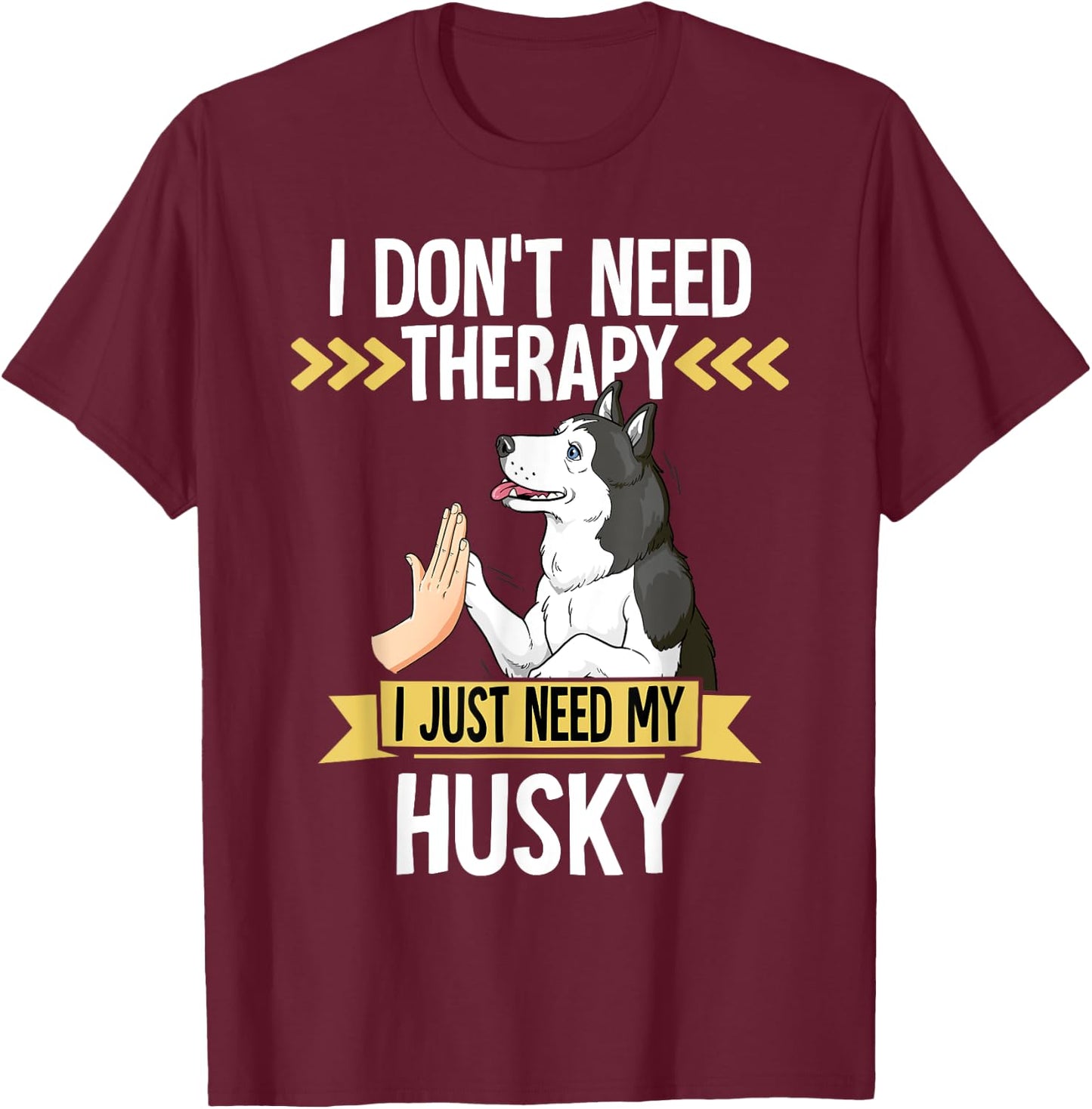 Siberian Husky T-Shirt - T-Shirt | Maroon