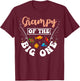 Grampy Of The Big One Fishing Birthday Party Bday T-Shirt - T-Shirt | Maroon