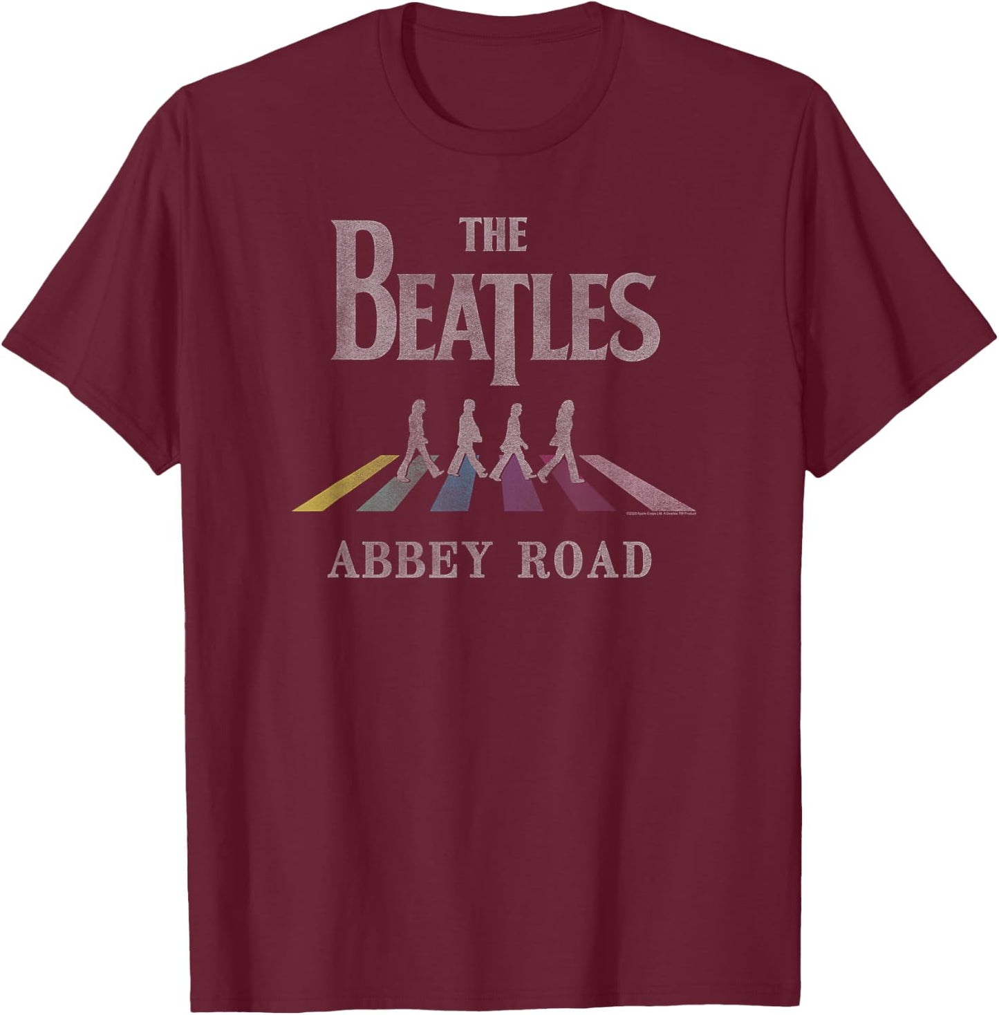 The Beatles - Abbey Road T-Shirt - T-Shirt | Maroon