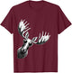 Funny Moose Wearing Sunglasses Alaska Moose Lovers T-Shirt - T-Shirt | Maroon
