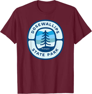 Dosewallips State Park Washington WA Vacation Souvenir T-Shirt - T-Shirt | Maroon