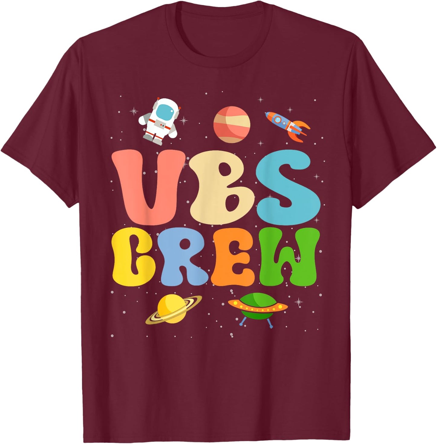 Space VBS Crew Vacation Bible VBS Teacher Christian School T-Shirt - T-Shirt | Maroon