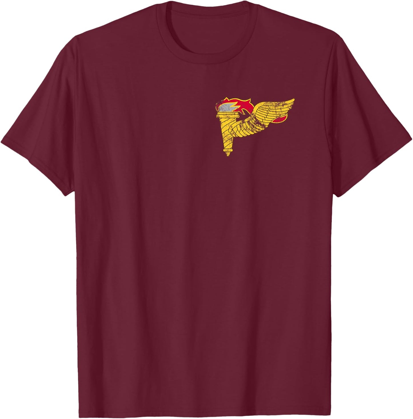 US Army Pathfinder Badge - Vintage Distressed Look T-Shirt - T-Shirt | Maroon