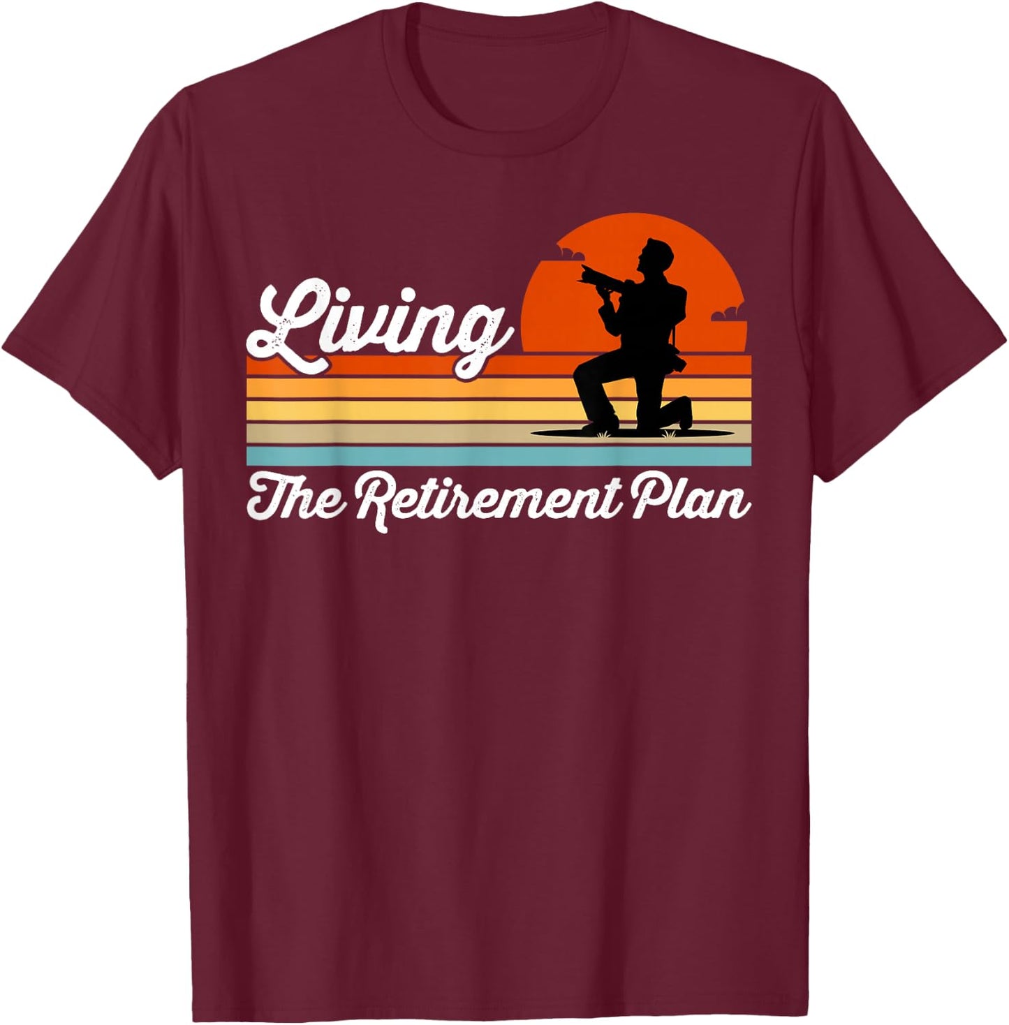Retirement Plan Retired Worker Photographer Photography Fan T-Shirt - T-Shirt | Maroon