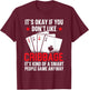 Cribbage Player Cribbage Board Game Playing Card Game T-Shirt - T-Shirt | Maroon