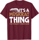 It's A Muskrat Thing, You Wouldn't Understand Retro Muskrat T-Shirt - T-Shirt | Maroon