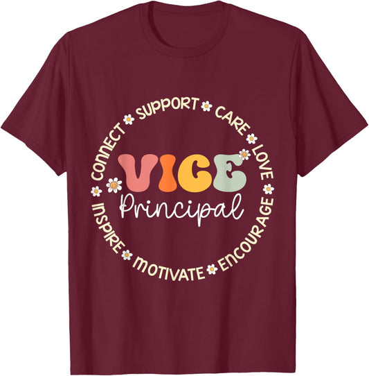 Vice Principal Appreciation Week Back to School T-Shirt - T-Shirt | Maroon