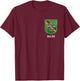 10th Special Forces Group Beret Flash with Unit Crest T-Shirt - T-Shirt | Maroon