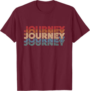 Step Into A Classic Adventure with Our Journey Vintage Quote T-Shirt - T-Shirt | Maroon