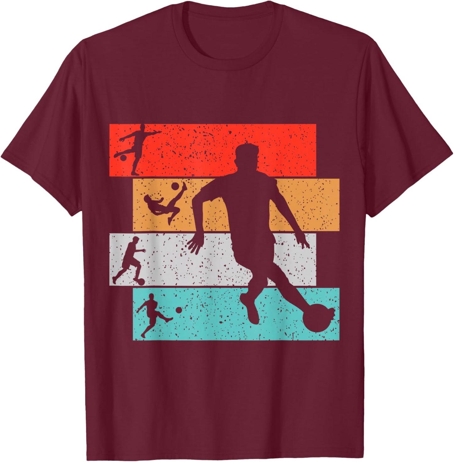 Soccer Boys Kids Men T-Shirt - T-Shirt | Maroon