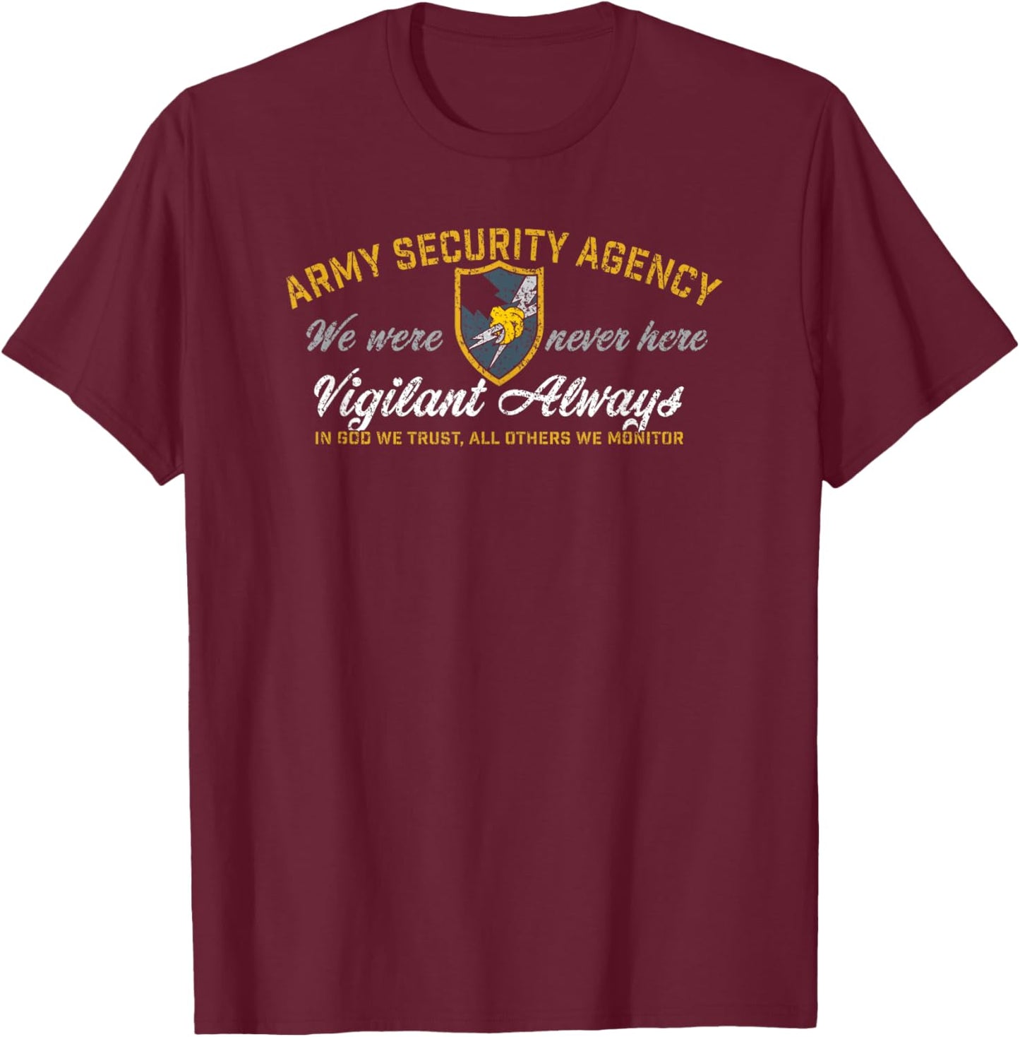 American Marauder: Army Security Agency T-Shirt - T-Shirt | Maroon