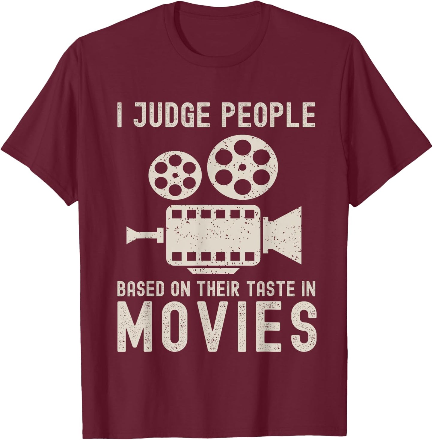 Movie lover saying for cineaste and movie connoisseur T-Shirt - T-Shirt | Maroon
