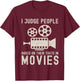 Movie lover saying for cineaste and movie connoisseur T-Shirt - T-Shirt | Maroon