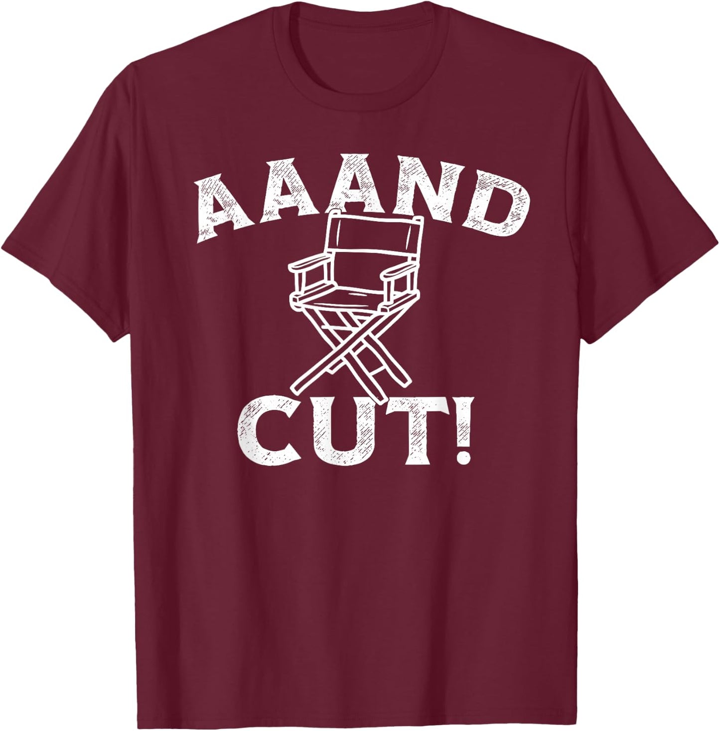Filmmaker Movie Director Actor Film Enthusiast T-Shirt - T-Shirt | Maroon