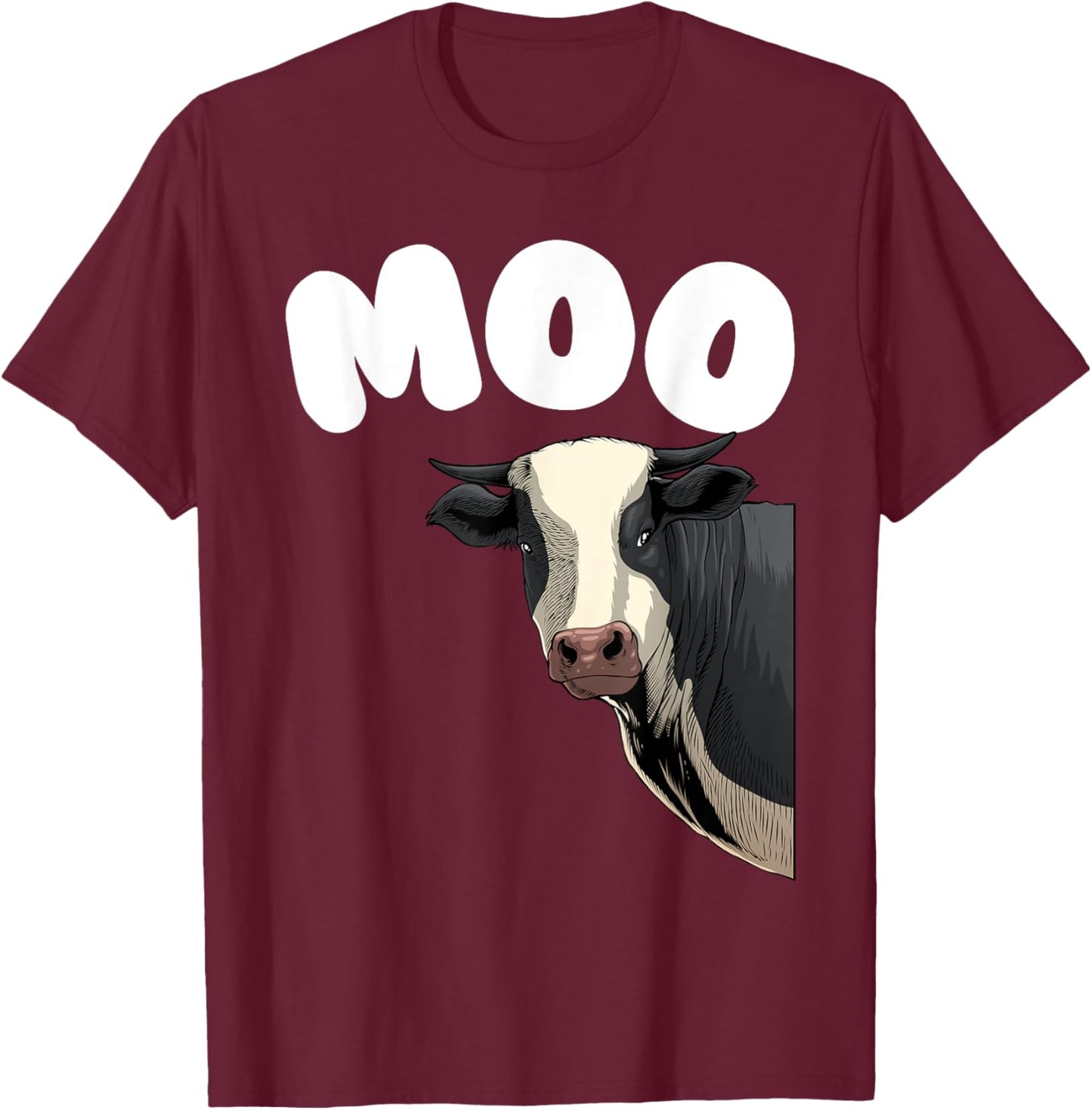Cool Cow Women Moo Cow Farmer Herd Cows Cattle Lover T-Shirt - T-Shirt | Maroon