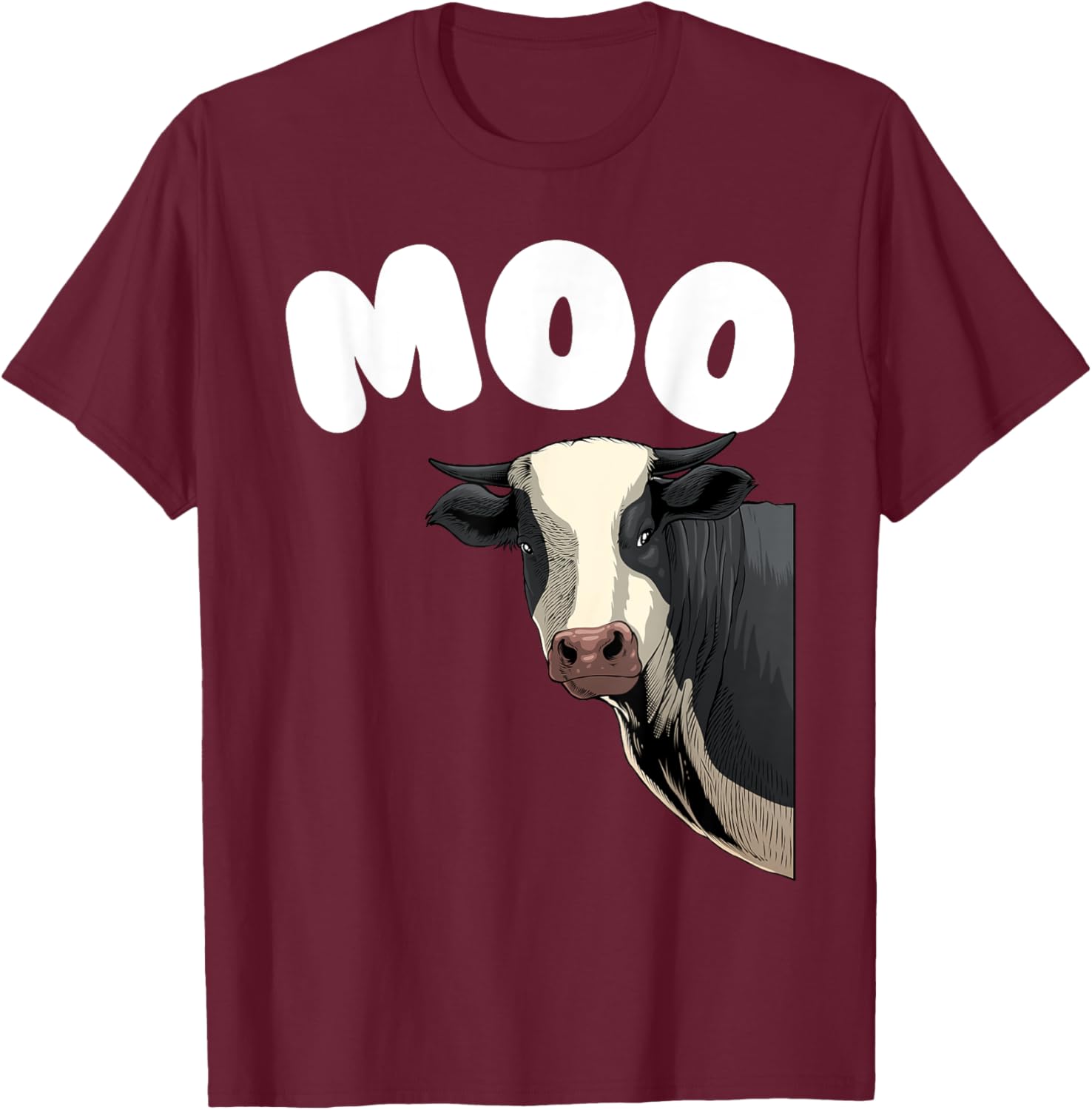 Cool Cow Women Moo Cow Farmer Herd Cows Cattle Lover T-Shirt - T-Shirt | Maroon
