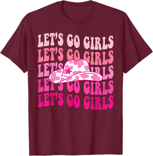 Let's Go Girls Groovy Man I Feel Like a Bride Bachelorette Small T-Shirt - T-Shirt | Maroon