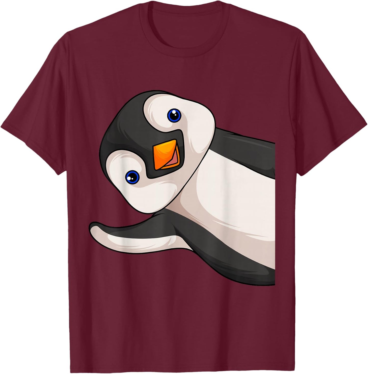 Penguin Lover Kids Boys Girl Women T-Shirt - T-Shirt | Maroon