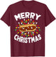 Merry Christmas Sweaters Funny Food Lover Chili Dog Xmas Men Women T-Shirt - T-Shirt | Maroon