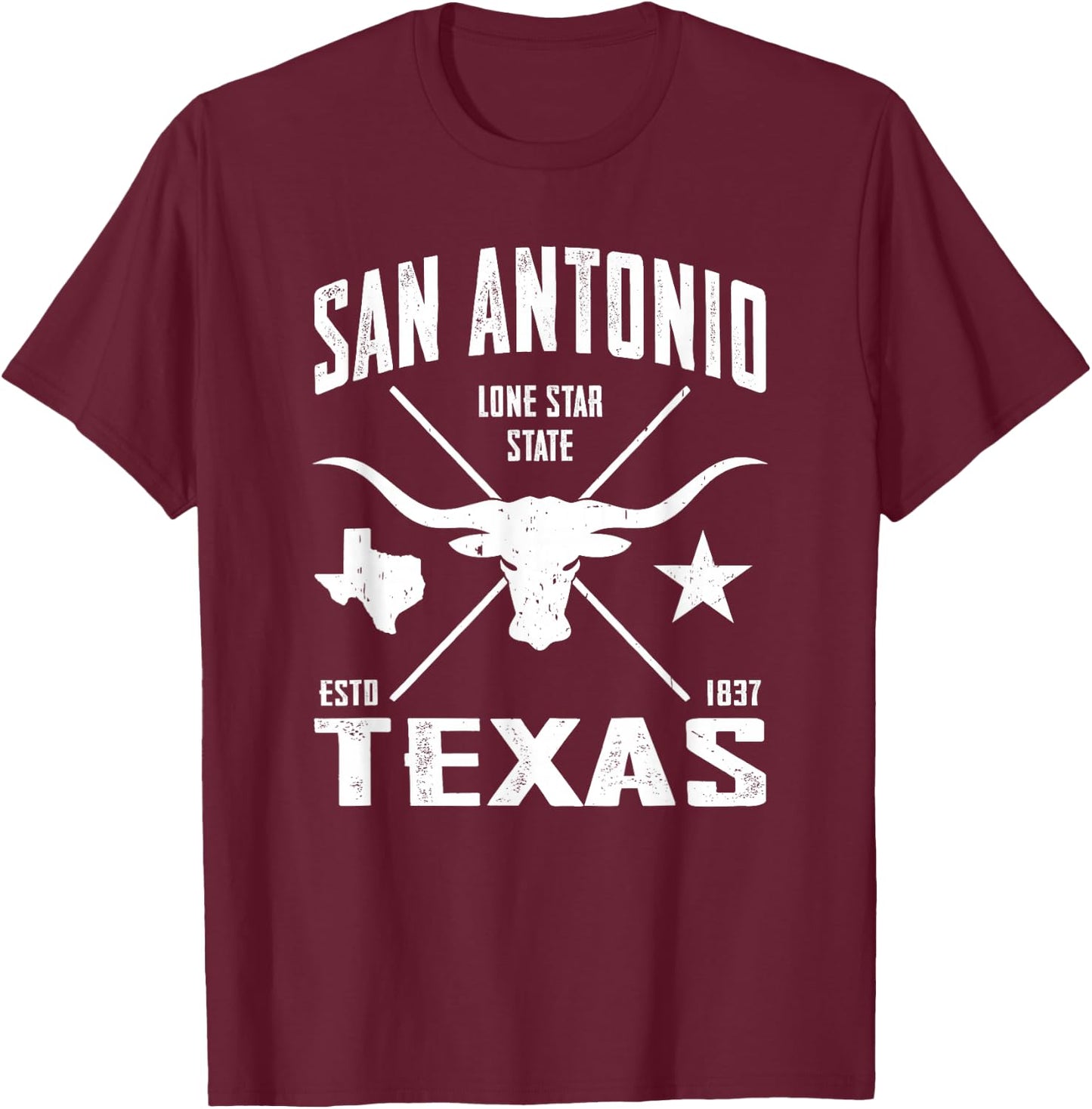 San Antonio T-Shirt - T-Shirt | Maroon