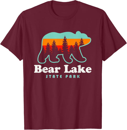 Bear Lake State Park Camping Utah Hiking T-Shirt - T-Shirt | Maroon