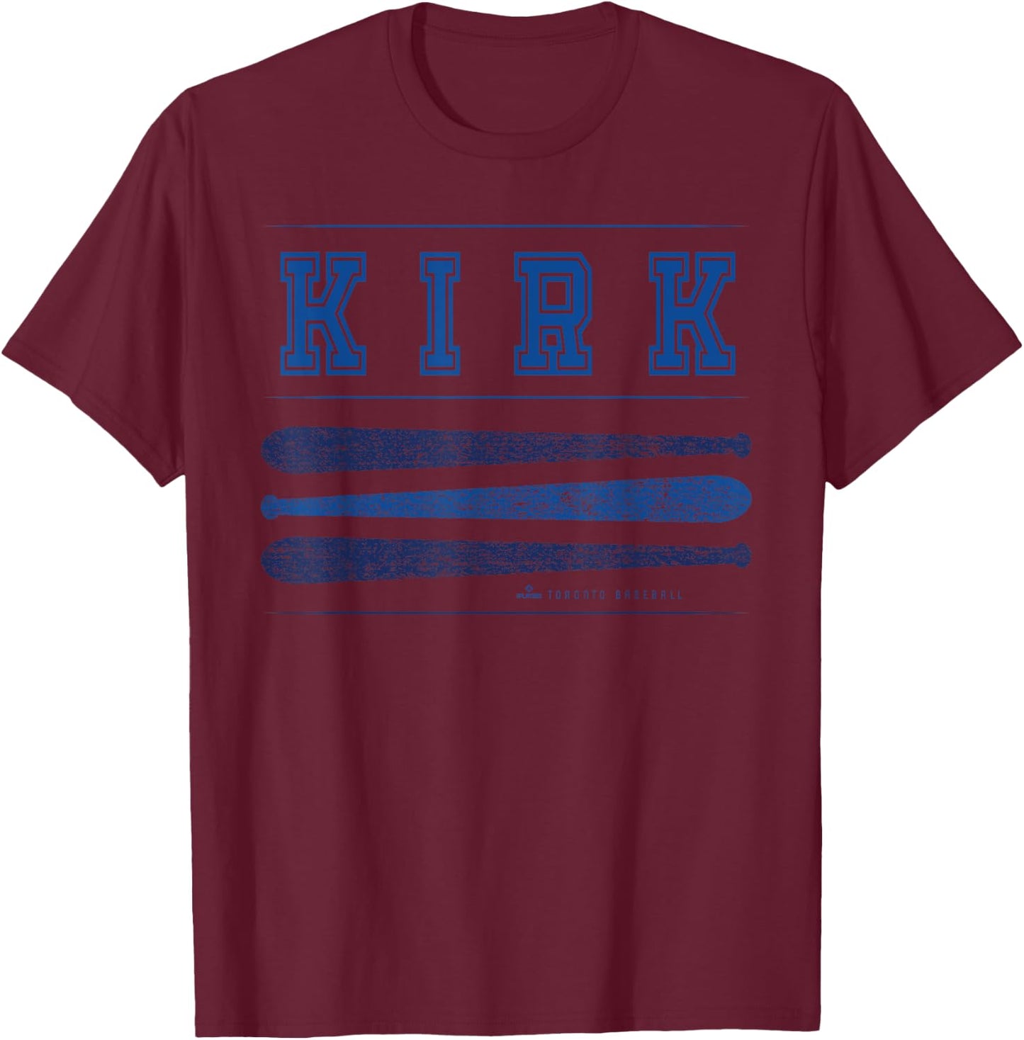 Vintage Baseball Bat Gameday Alejandro Kirk Toronto MLBPA T-Shirt - T-Shirt | Maroon