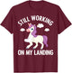 Cool Broken Arm Women Broke Elbow Hand Unicorn T-Shirt - T-Shirt | Maroon