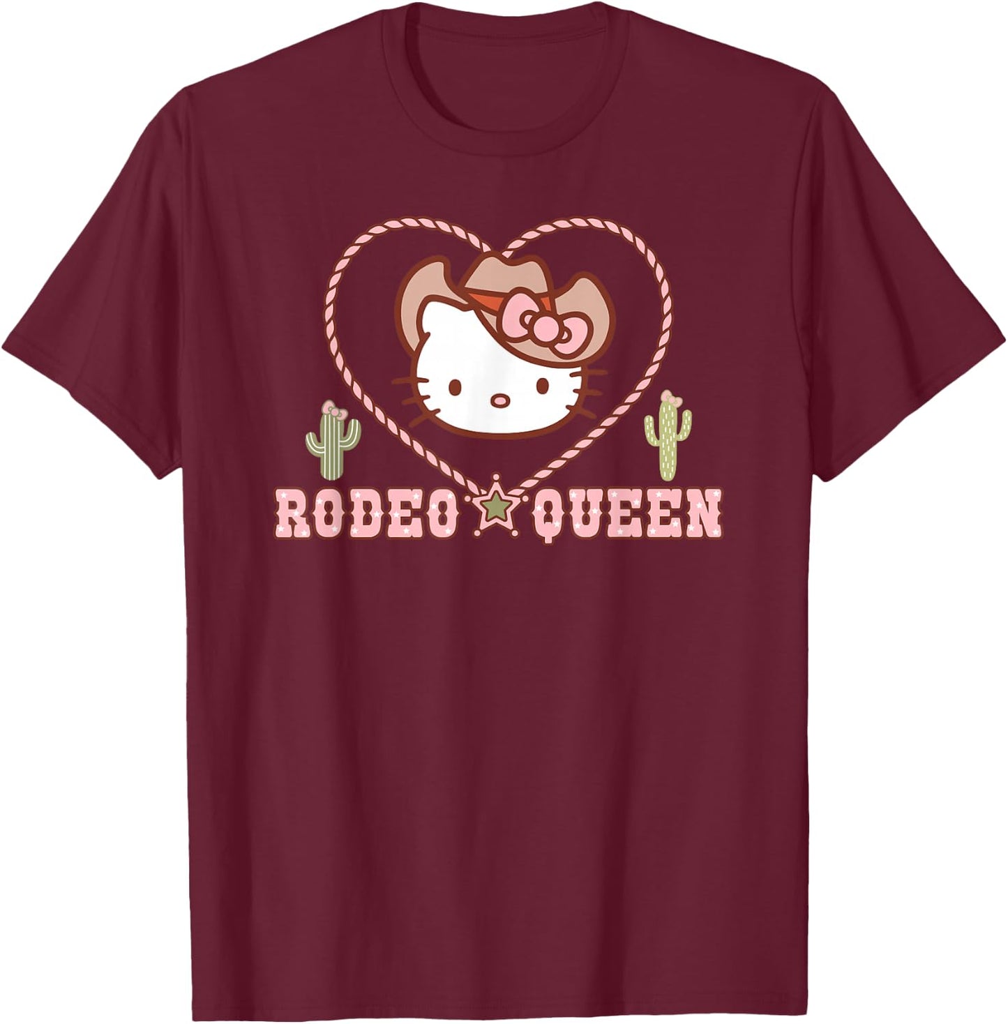 Hello Kitty Rodeo Queen T-Shirt - T-Shirt | Maroon