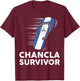 Chancla Survivor Nicaragua Nicaraguan Flag Hispanic Heritage T-Shirt - T-Shirt | Maroon