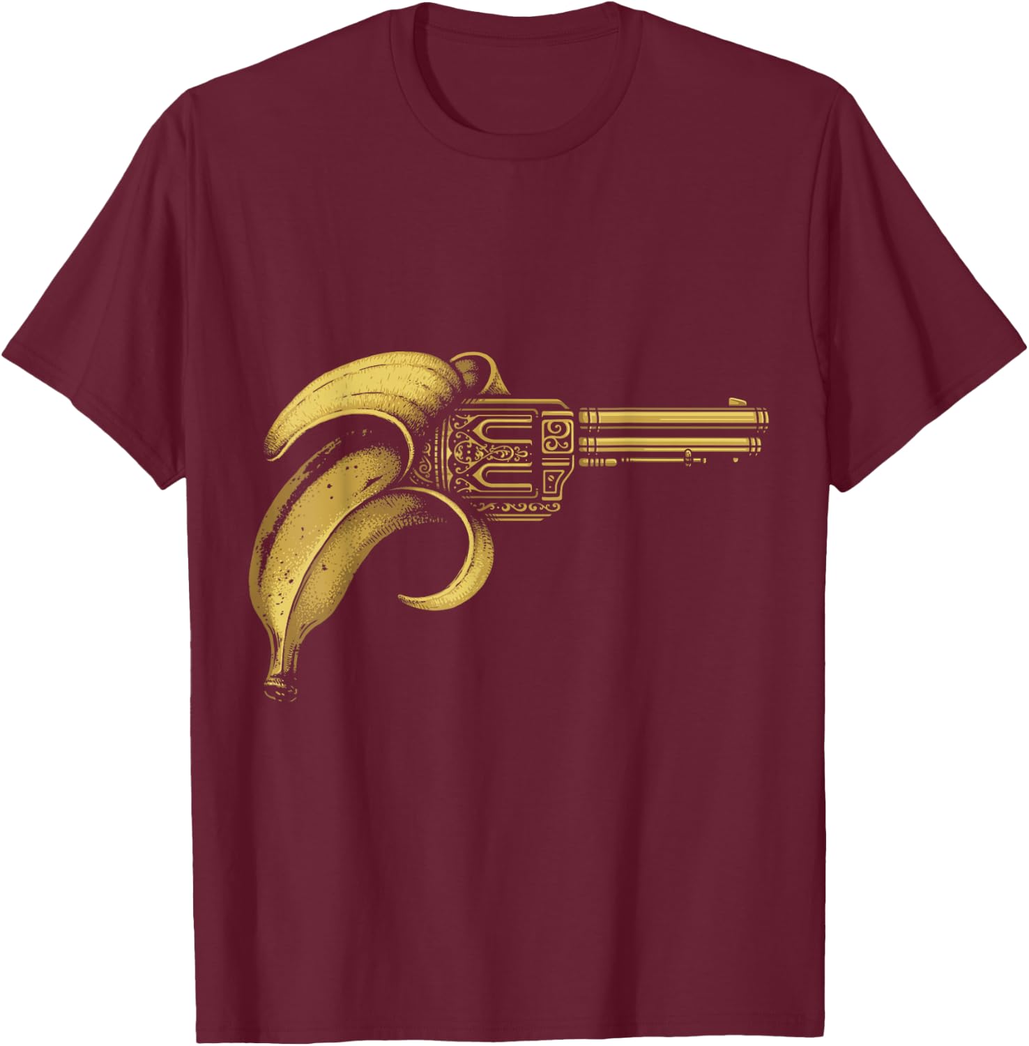 Banana Gun T-Shirt - T-Shirt | Maroon