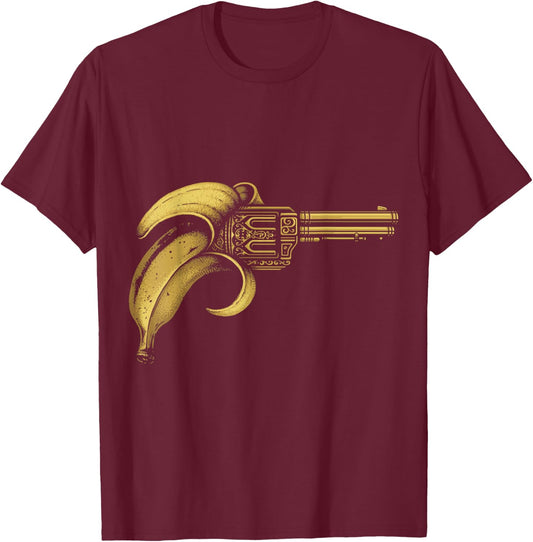 Banana Gun T-Shirt - T-Shirt | Maroon