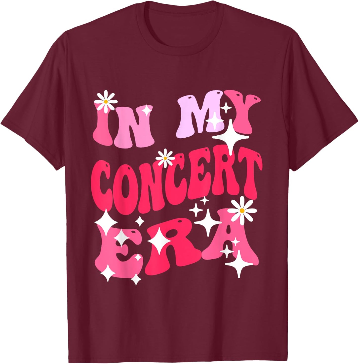 In My Concert Era Breast Cancer Awareness Music Concert 2023 T-Shirt - T-Shirt | Maroon