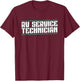 RV Service Technician Motorhome Mechanic Travel Trailer Tech T-Shirt - T-Shirt | Maroon