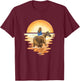 Horse Riding Equestrian Watercolor Horse Girl T-Shirt - T-Shirt | Maroon