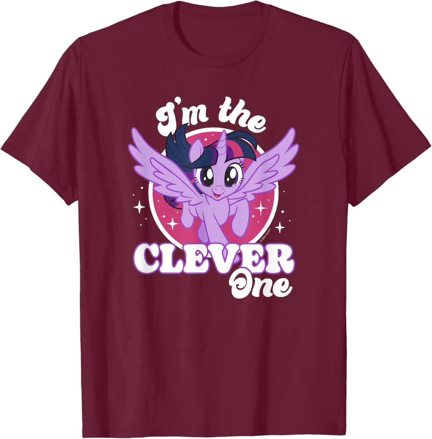 My Little Pony Twilight Sparkle I'm The Clever One Poster T-Shirt - T-Shirt | Maroon