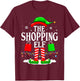 The Shopping Elf Funny Xmas Family matching Christmas T-Shirt - T-Shirt | Maroon