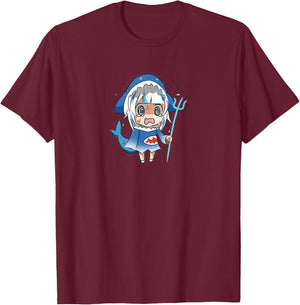 Panic Gura I Cute I Virtual T-Shirt - T-Shirt | Maroon