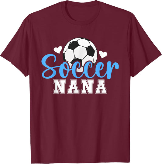 Soccer Nana of A Soccer Player Nana T-Shirt - T-Shirt | Maroon
