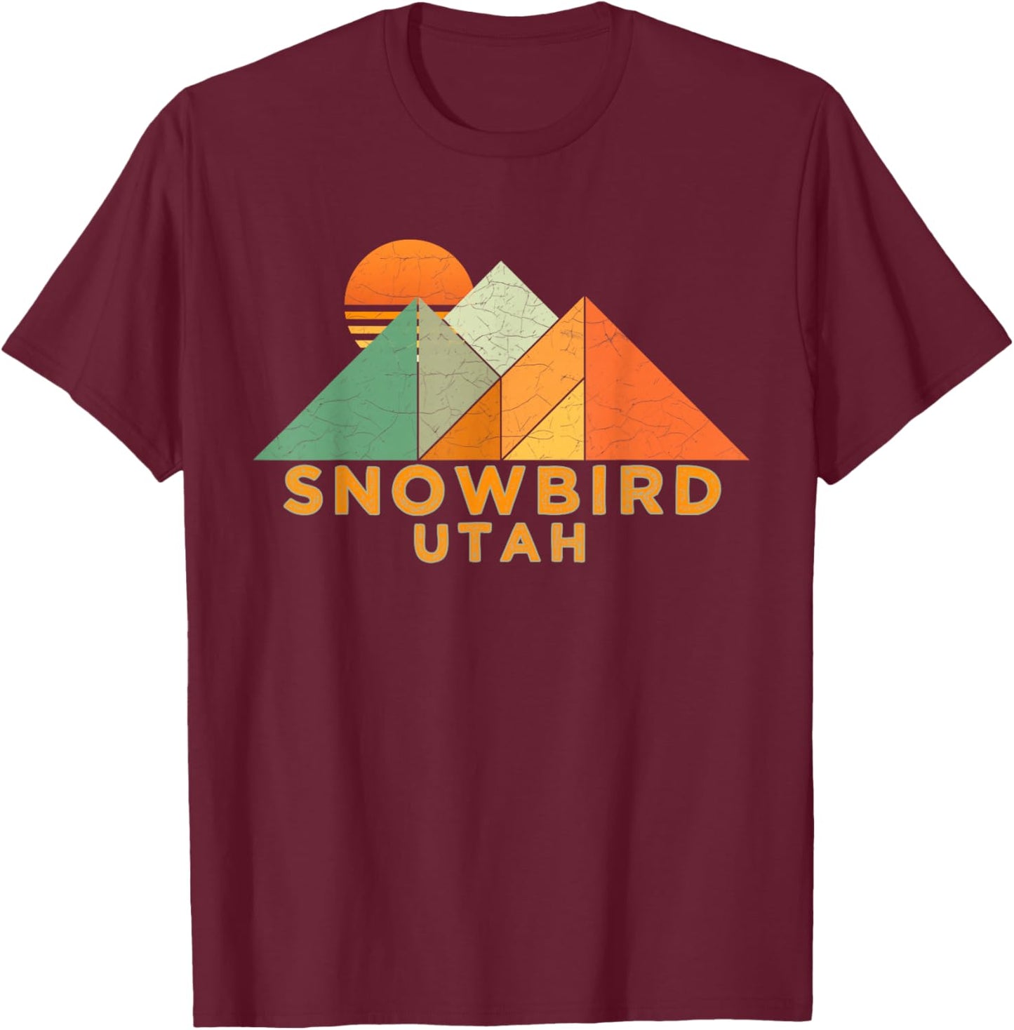 Retro Vintage Snowbird T-Shirt - T-Shirt | Maroon