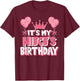 It's My Niece's Birthday Celebration T-Shirt - T-Shirt | Maroon