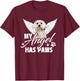 My Angel Has Paws - Memorial Dog Lover Puppy Owner Puppies Women Kids T-Shirt - T-Shirt | Maroon