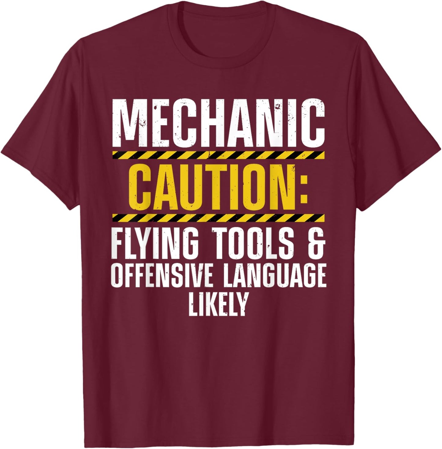 Funny Mechanic Art Drag Racing Garage Guy Enthusiast T-Shirt - T-Shirt | Maroon