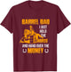 Barrel Dad I Just Hold The Horse Horse Racing Equestrian T-Shirt - T-Shirt | Maroon