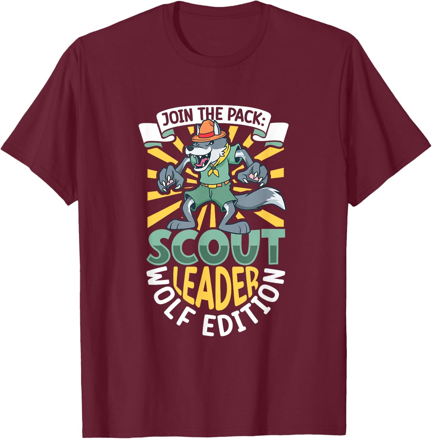 Wolf Edition - Scout Leader T-Shirt - T-Shirt | Maroon