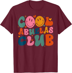 Cool Abuelas Club Groovy Retro Mother's Day New Grandma T-Shirt - T-Shirt | Maroon