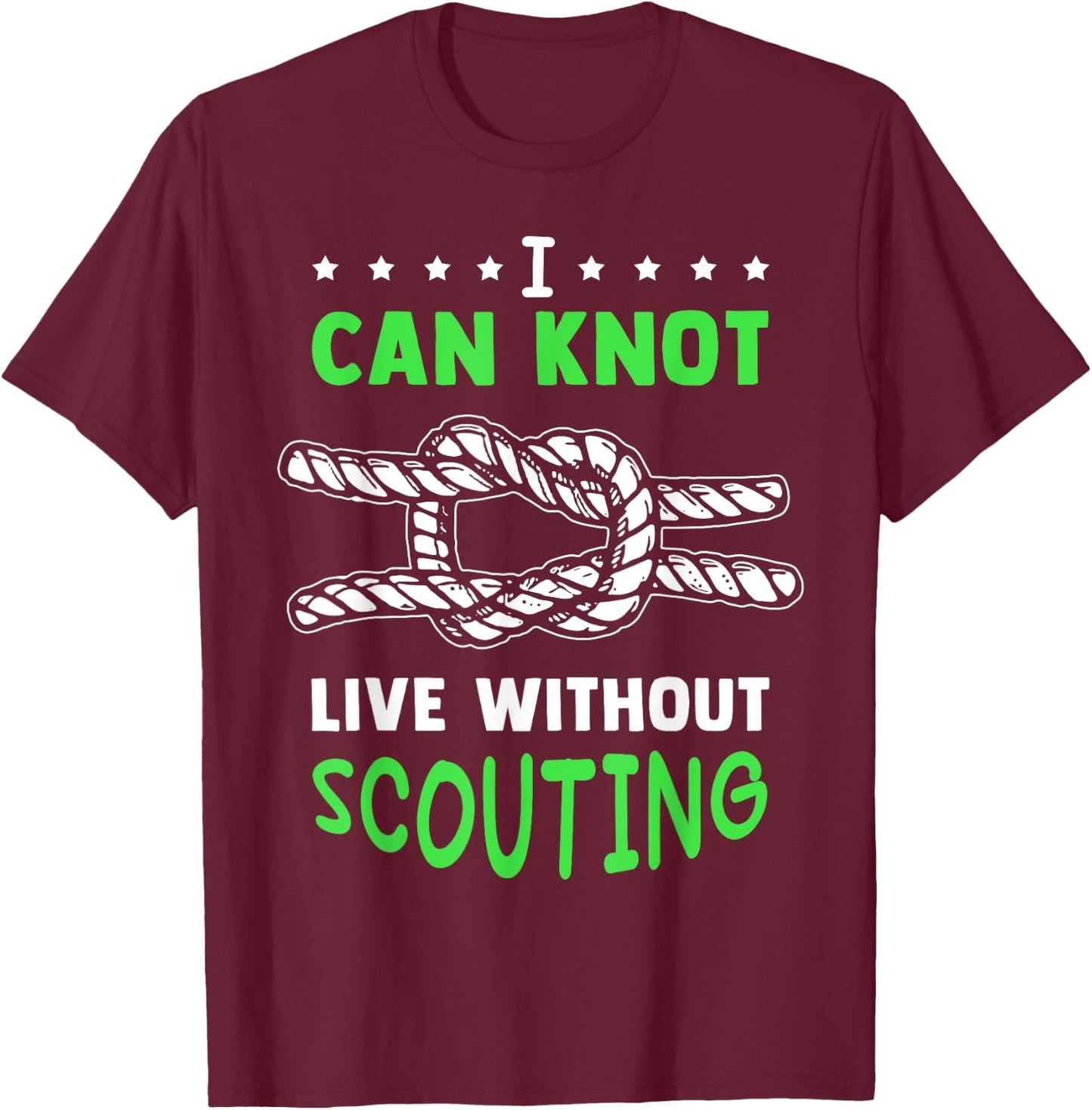 Scout Camp Scout Leader Camping T-Shirt - T-Shirt | Maroon
