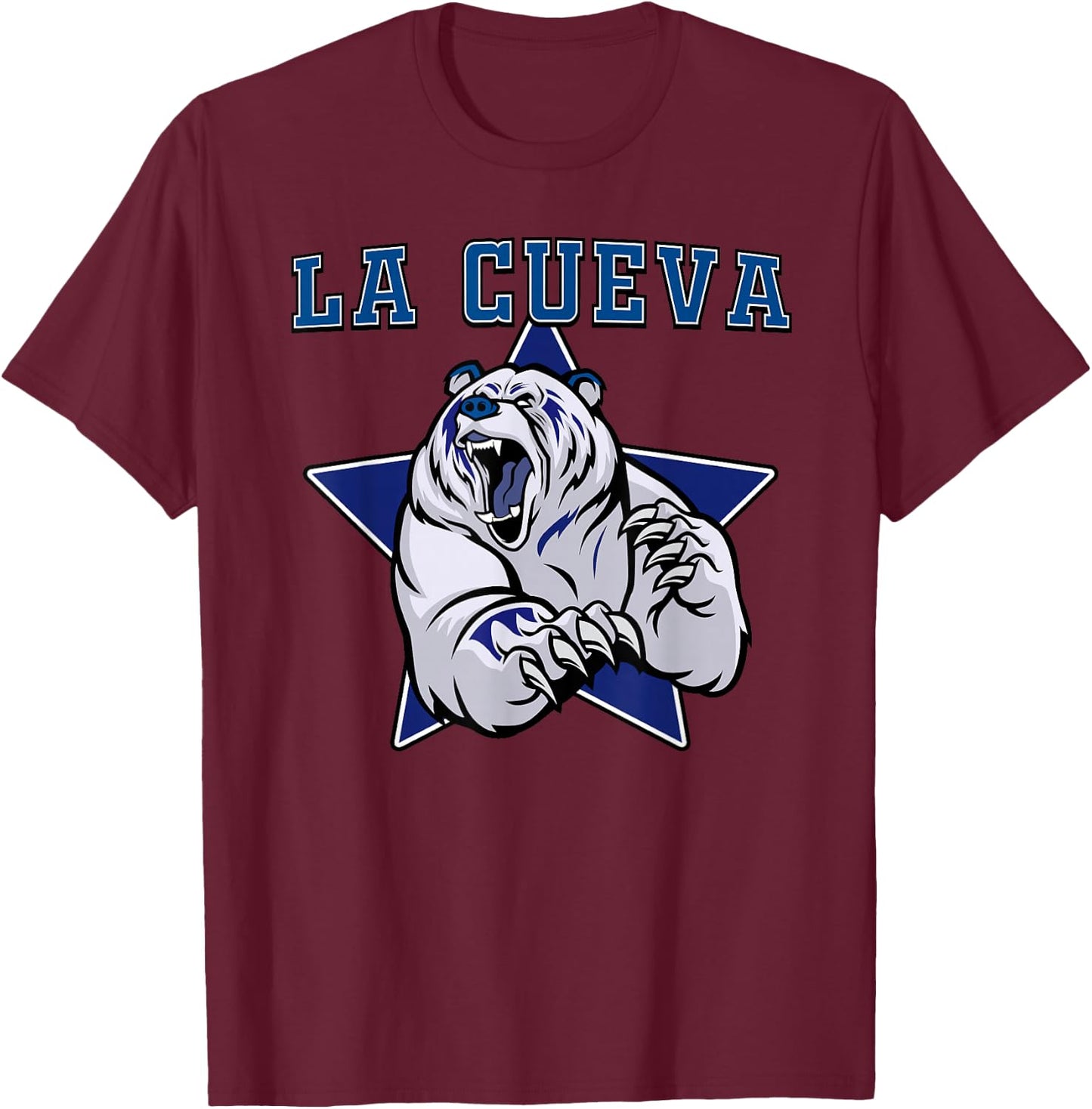 La Cueva Bears High School Team Spirit T-Shirt - T-Shirt | Maroon