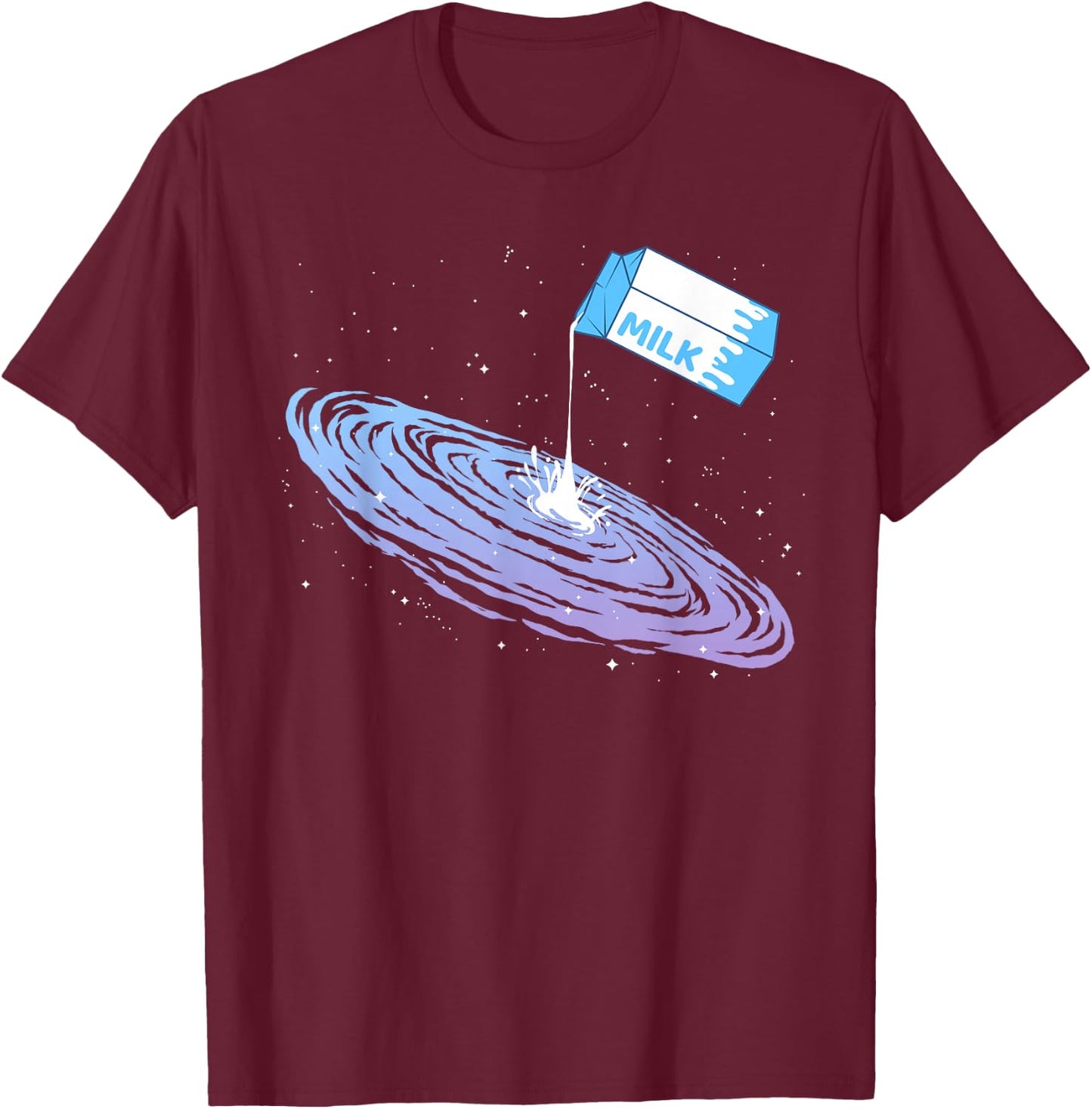 Funny Milky Way Galaxy for Astronomers T-Shirt - T-Shirt | Maroon