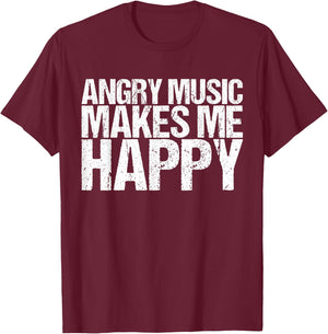 Funny Rockn Roll Saying for a Hard Rock Music Fan T-Shirt - T-Shirt | Maroon