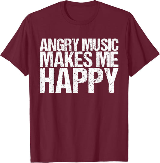 Funny Rockn Roll Saying for a Hard Rock Music Fan T-Shirt - T-Shirt | Maroon